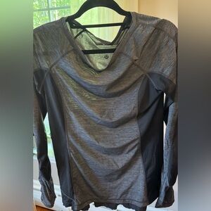 Lululemon Black/Grey Long Sleeve Running Shirt
